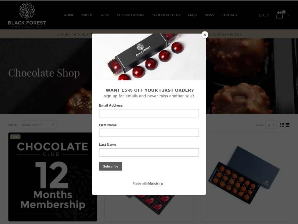 Black Forest Chocolates