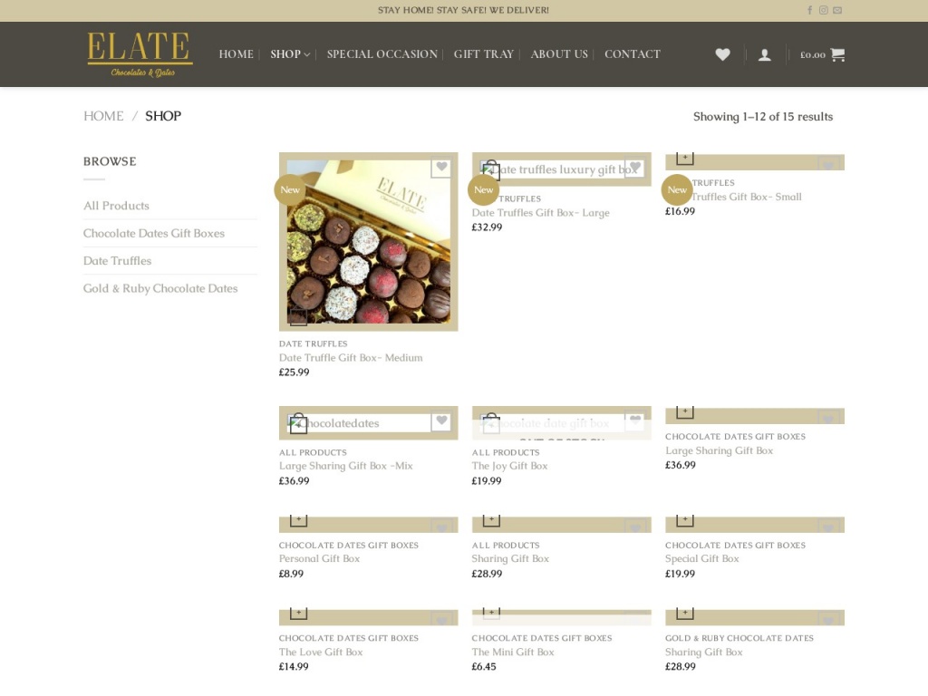 Elate Chocolates & Dates