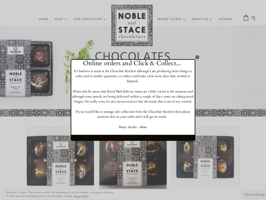 Noble and Stace Chocolatiers
