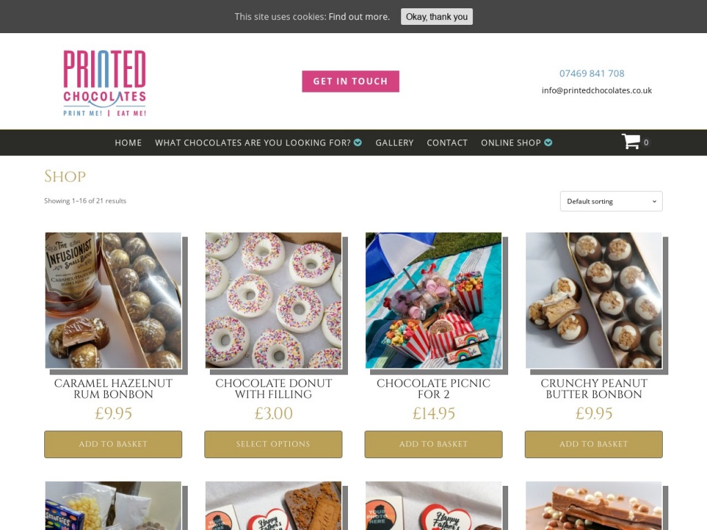 Printed Chocolates
