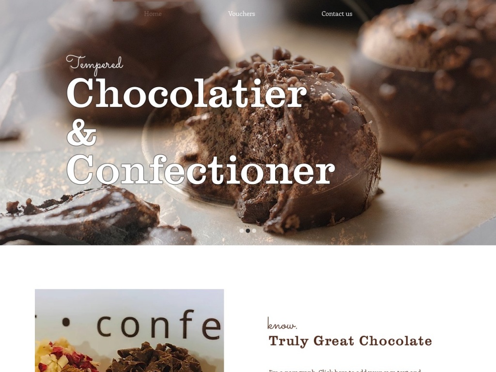 Tempered Chocolatier & Confectioner