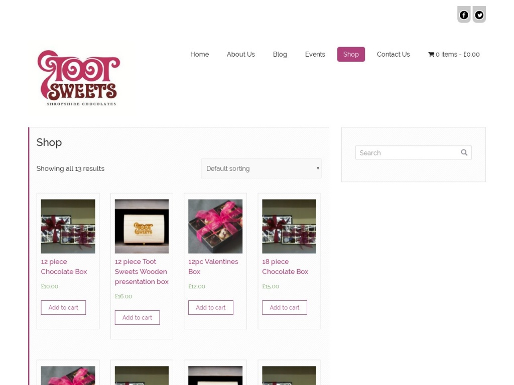 Toot Sweets Shropshire Chocolates