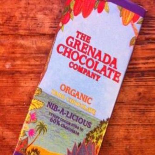 The Grenada Chocolate Company Organic Nib-a-Licious 60% packaging small