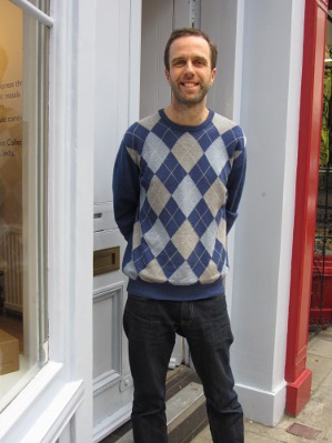 Paul Tomlinson outside Cocoa Hernando