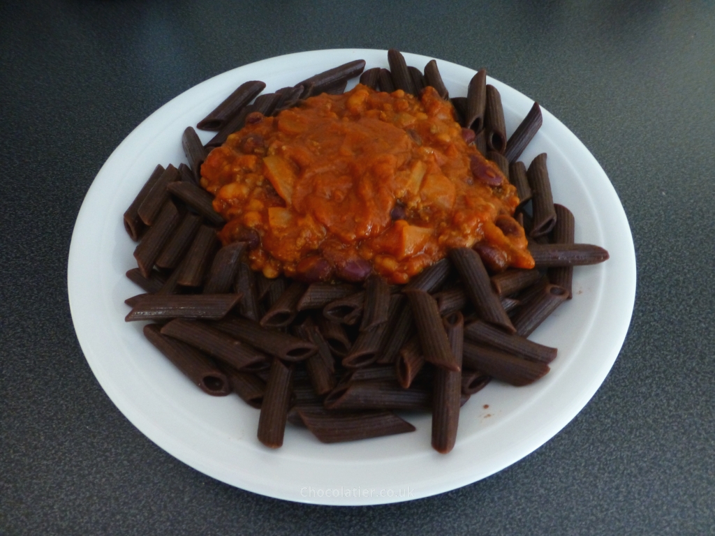 Chilli and chocolate pasta