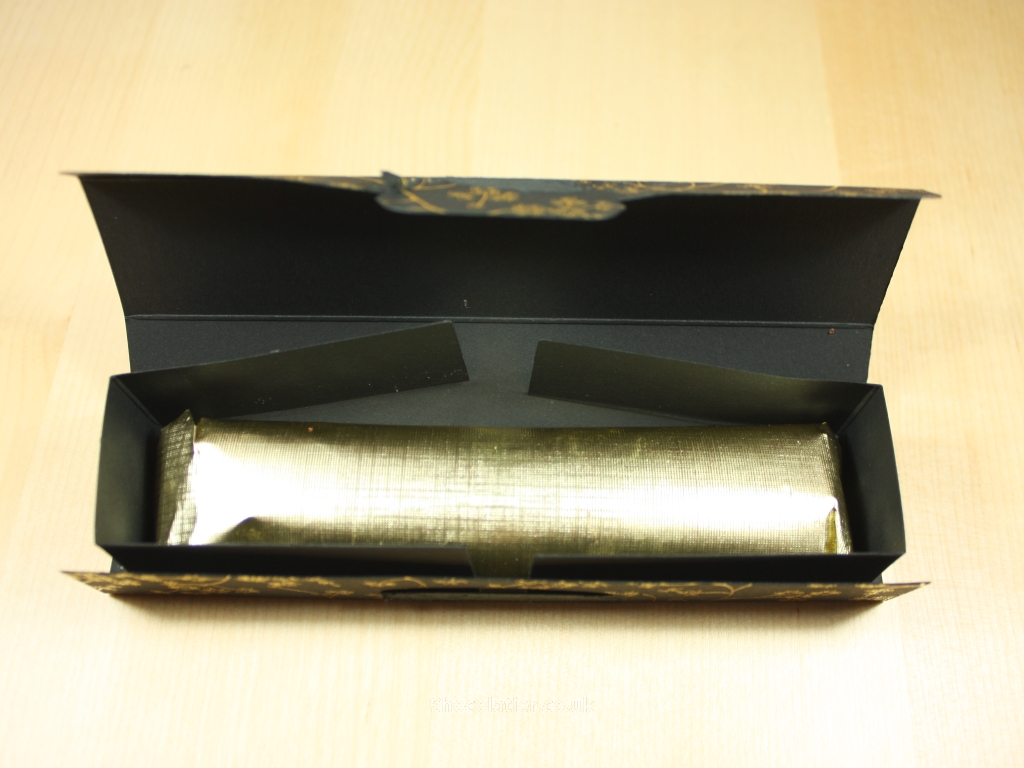 Inside the William Curley Sea Salt Caramel Bar box