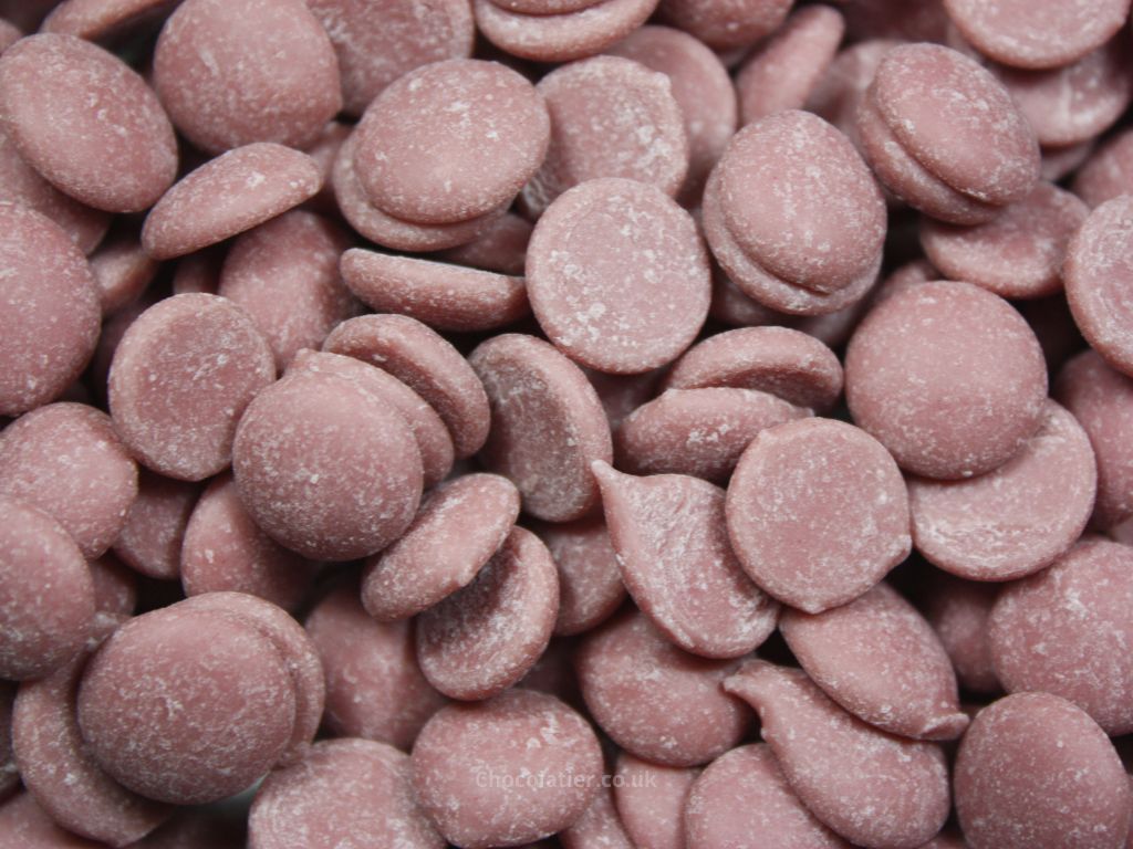 Ruby cocoa chocolate drops