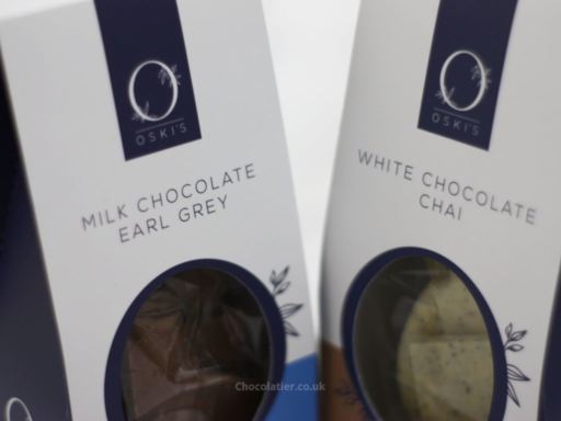Oski's Milk Earl Grey & White Chai chocolate boxes