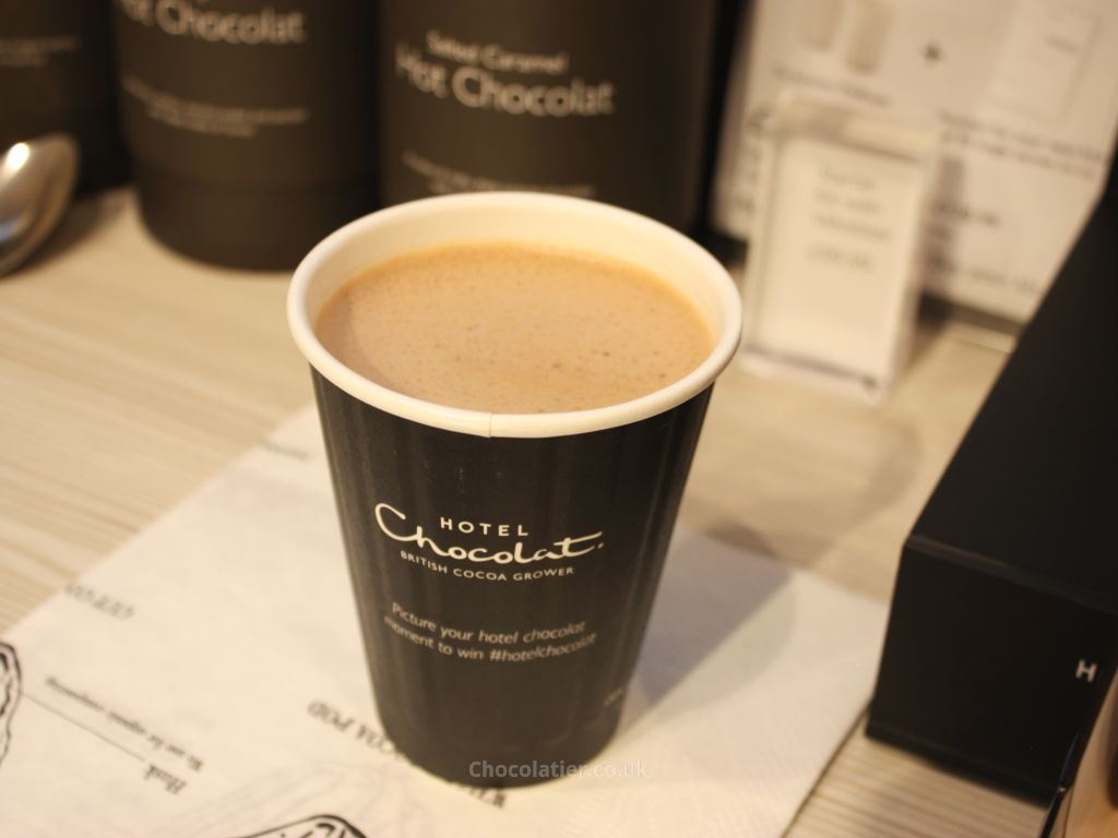 A cup of Velvetiser hot chocolate