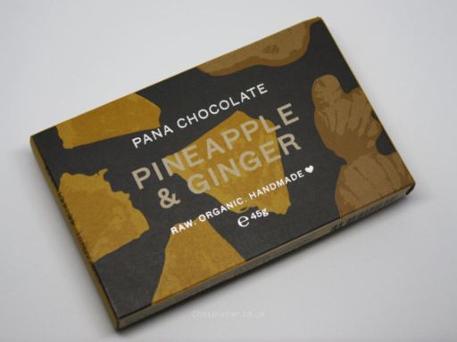 Pana Chocolate Pineapple & Ginger Raw Organic Vegan Bar Review
