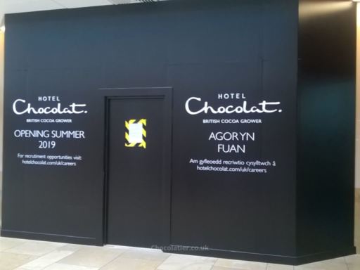 Hotel Chocolat in St Davids Dwei Sant Shopping Centre Cardiff