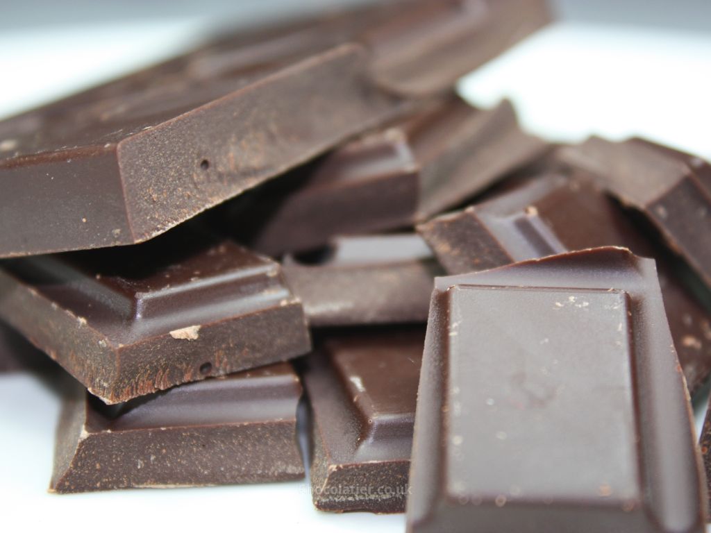 Montezuma’s Organic Dark Chocolate Orange and Geranium Close-up