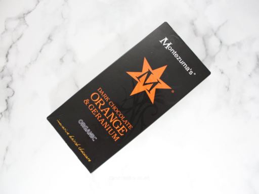 Montezuma’s Organic Dark Chocolate Orange and Geranium Review
