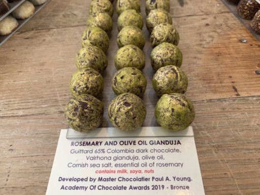 Paul A Young Rosemary and Olive Oil Gianduja