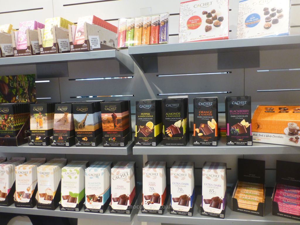 Cachet chocolate at the Kim's Chocolate stand