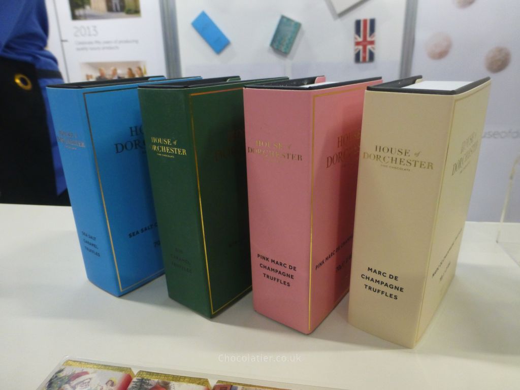 Chocolate boxes at House of Dorechester's stand