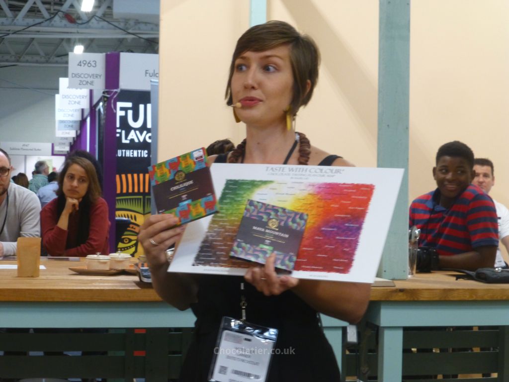 Hazel Lee with her Taste With Colour map