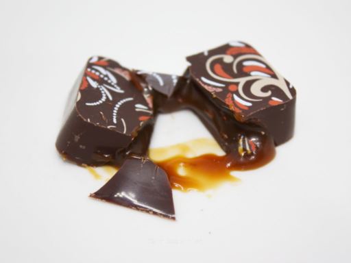 Inside the Lauden Salted Caramel Chocolate