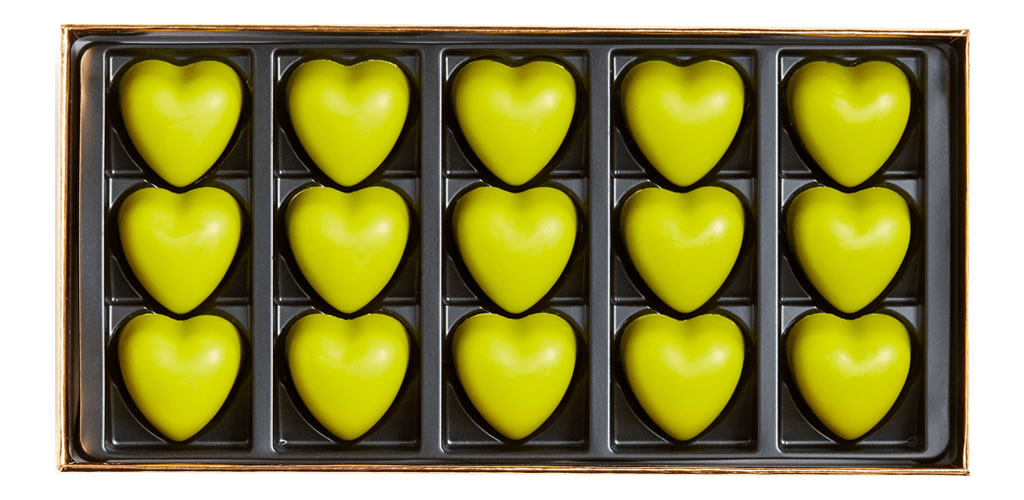 Pierre Marcolini Matcha Tea Hearts