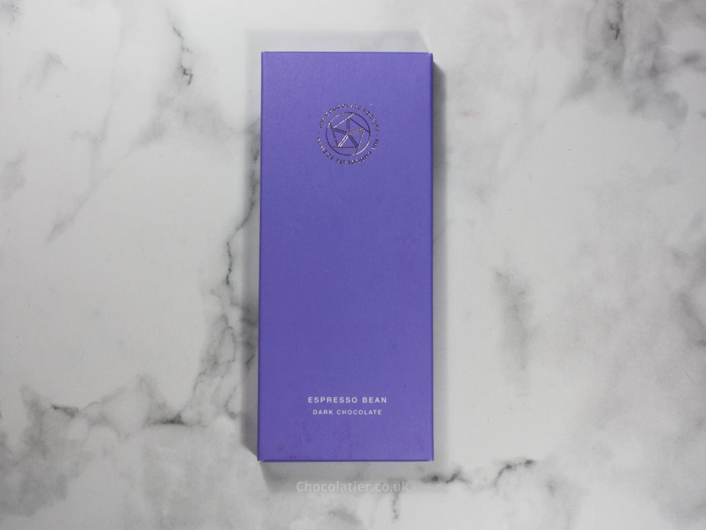 The Chocolate Society Espresso Bean Dark Chocolate Bar Packaging
