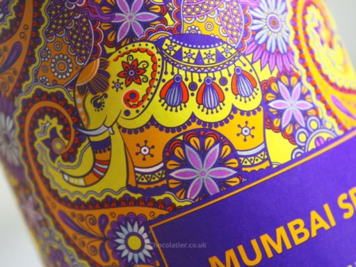 Whittard Mumbai Spice White Hot Chocolate packaging close-up