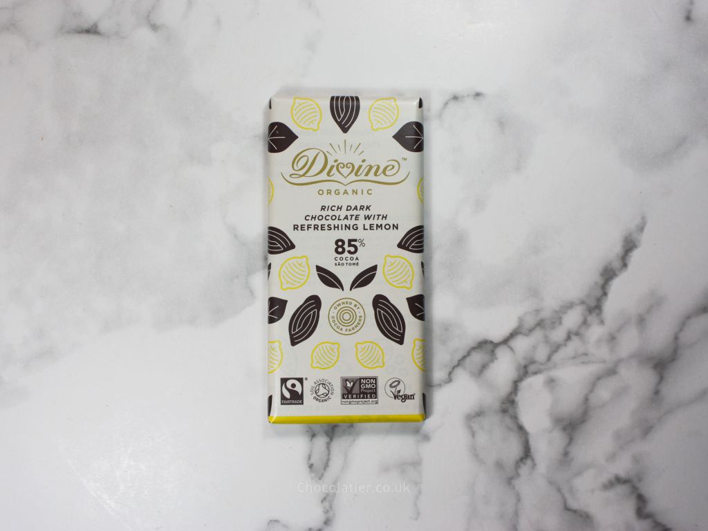 Divine Organic 85% Rich Dark Chocolate with Refreshing Lemon Review