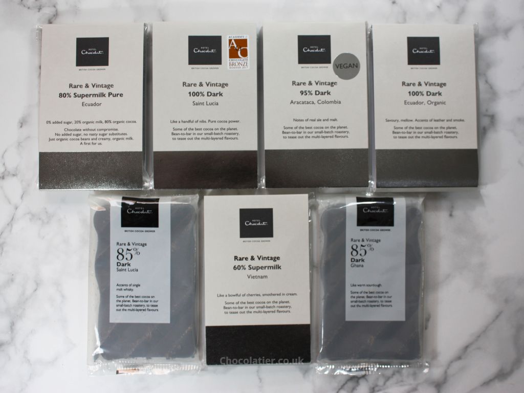 7 Hotel Chocolat Rare & Vintage Bars