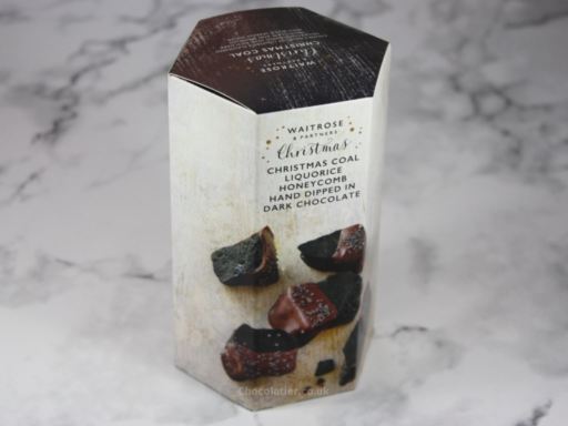 Waitrose Christmas Coal Chocolate Liquorice Honeycomb Box