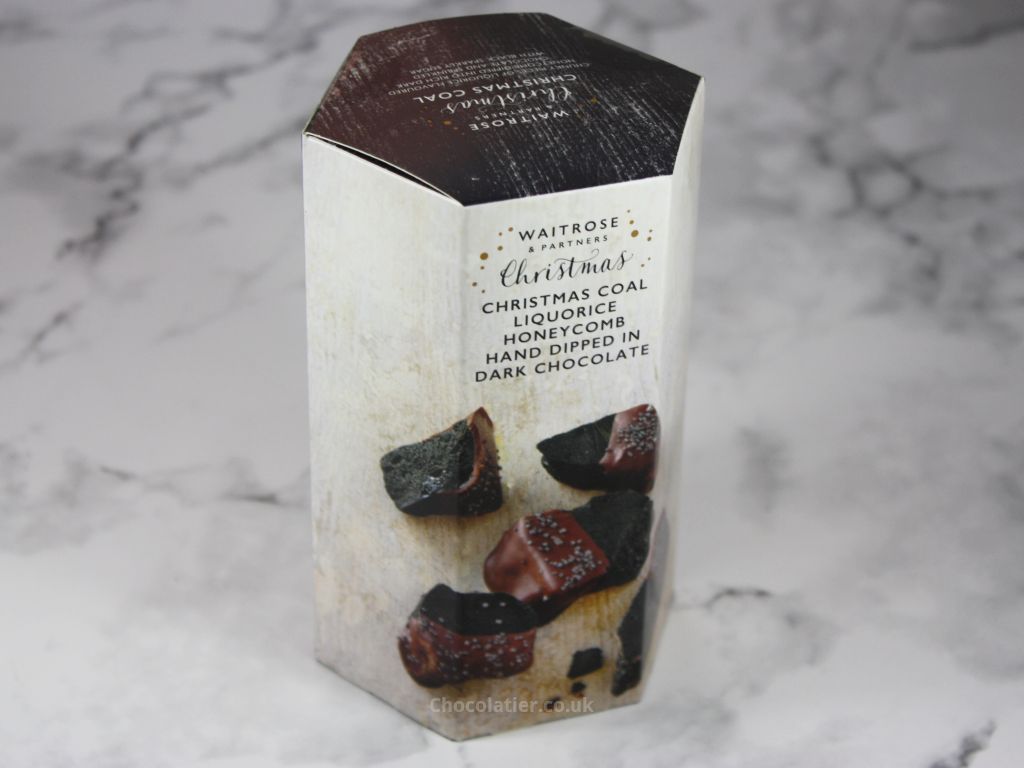 Waitrose Christmas Coal Chocolate Liquorice Honeycomb Box