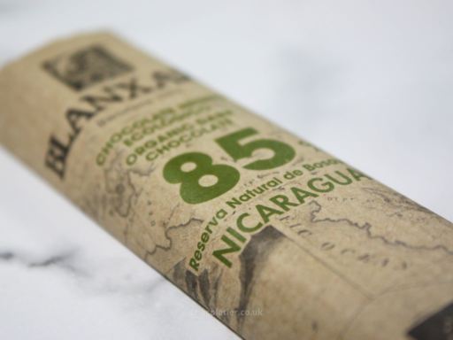 Blanxart 85% Nicaragua Dark Chocolate Packaging