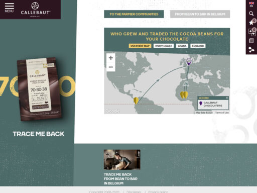 Callebaut cocoa sourcing origins
