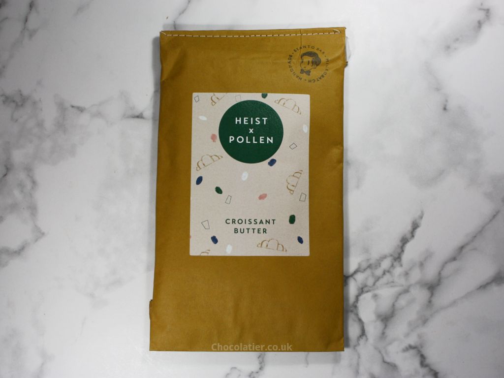 Heist x Pollen Croissant Butter Milk Chocolate Bar Packaging