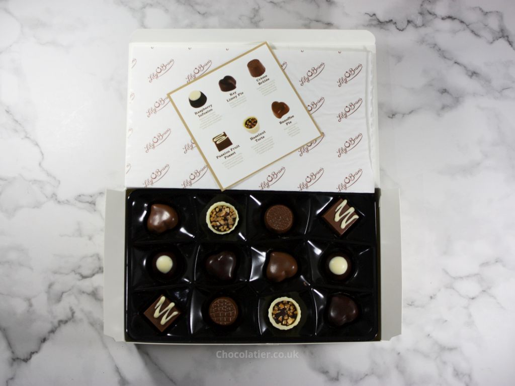 Inside the Lily O'Brien's Petit Desserts Collection Box