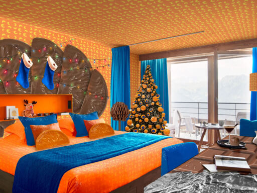 Club Med La Rosière Chocolate Orange Hotel Room
