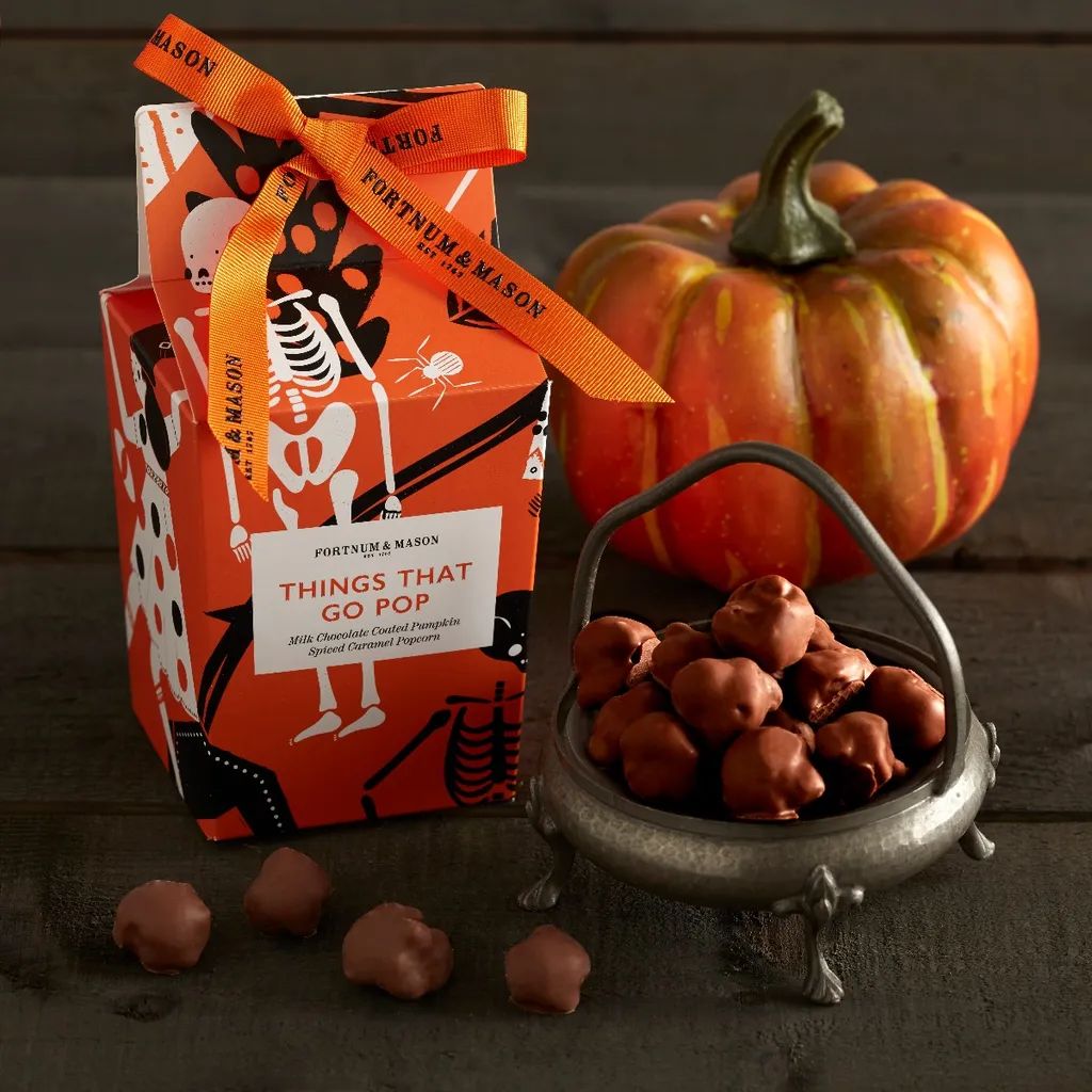 Fortnum & Mason Milk Chocolate Coated Pumpkin Spiced Caramel Popcorn