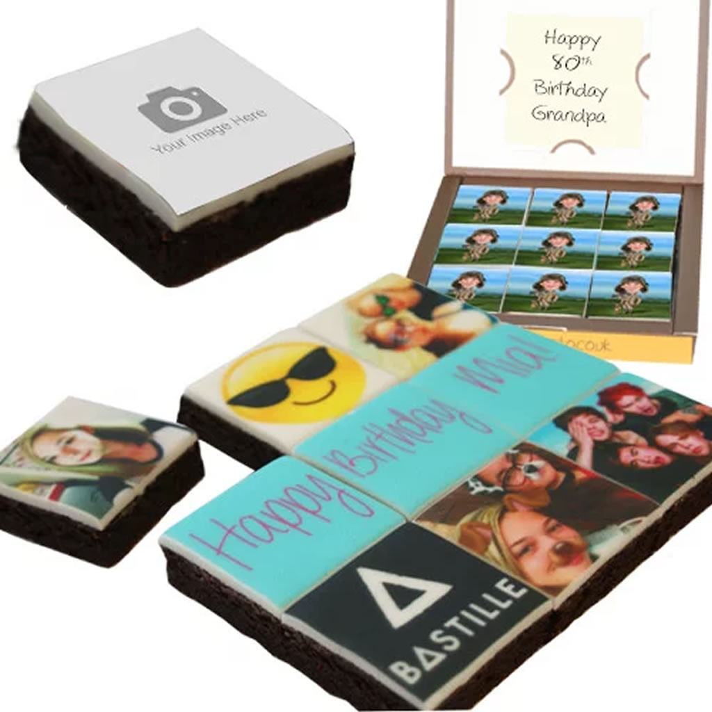 Eat Your Photo Personalised Chocolate Brownies