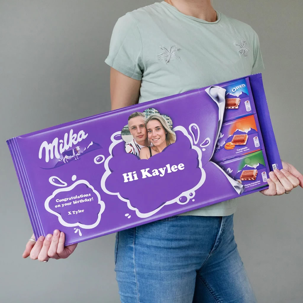 Giant Personalised Milka Chocolate Bar