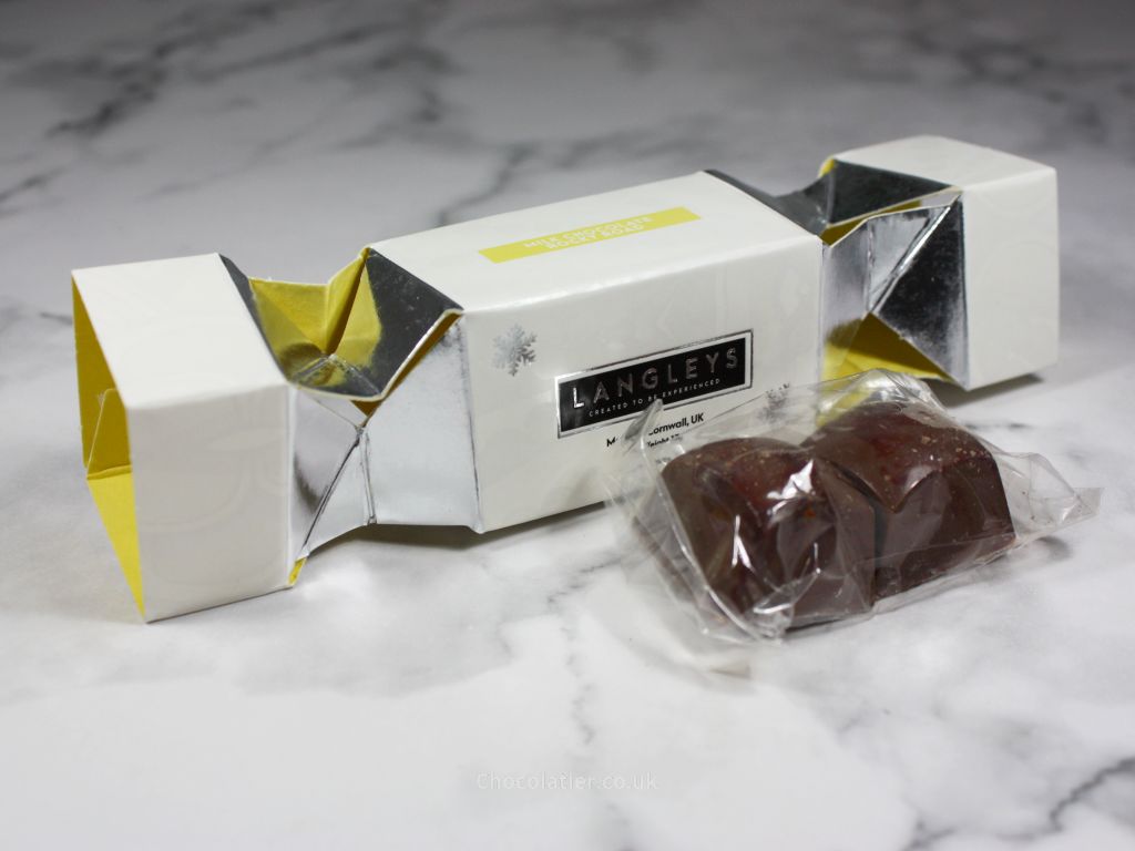 Inside a Bold Colours in the Langleys Rocky Road Milk Chocolate Christmas Cracker