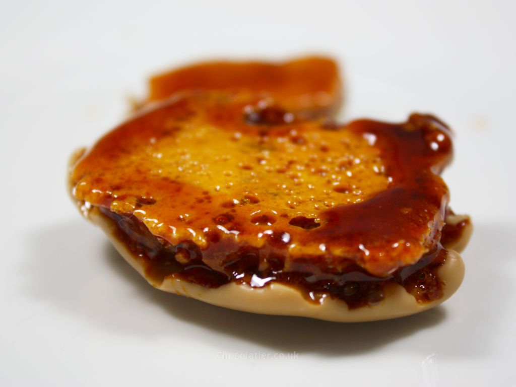 Inside the Gold Chocolate Covered Chilli Honeycomb