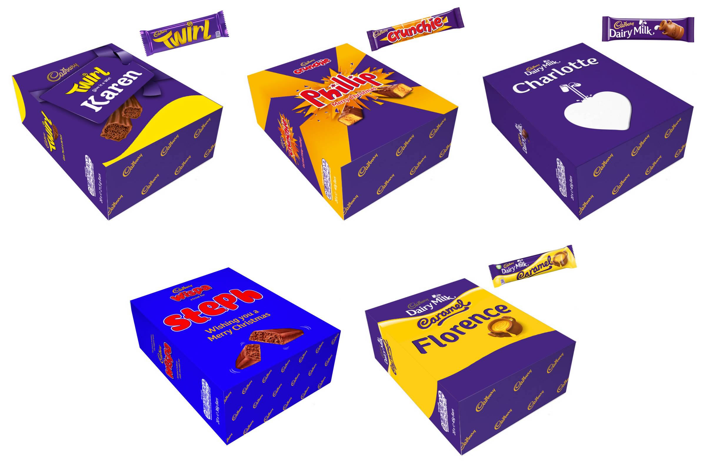 Personalised Cadbury Chocolate Boxes