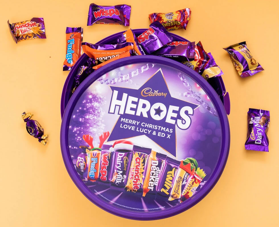 Personalised Cadbury Minature Heroes Tub