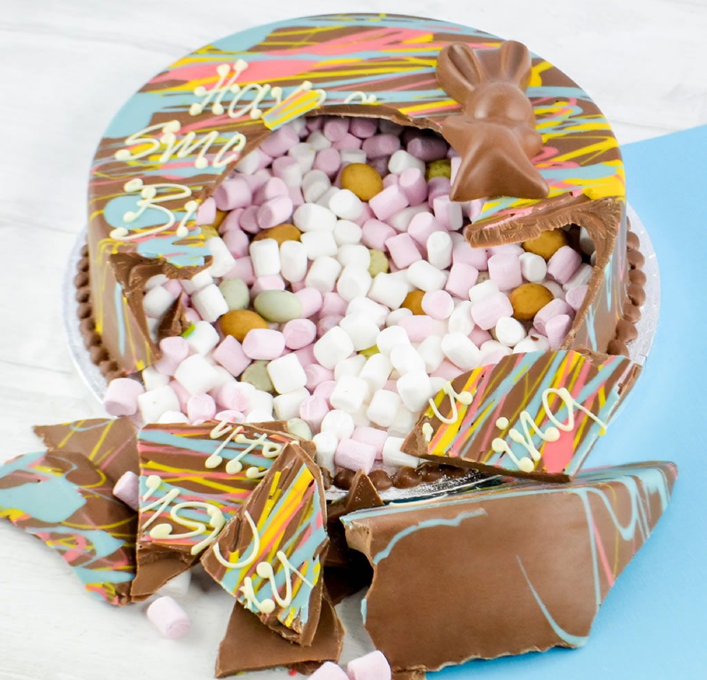 Personalised Chocolate Birthday Smash Cake