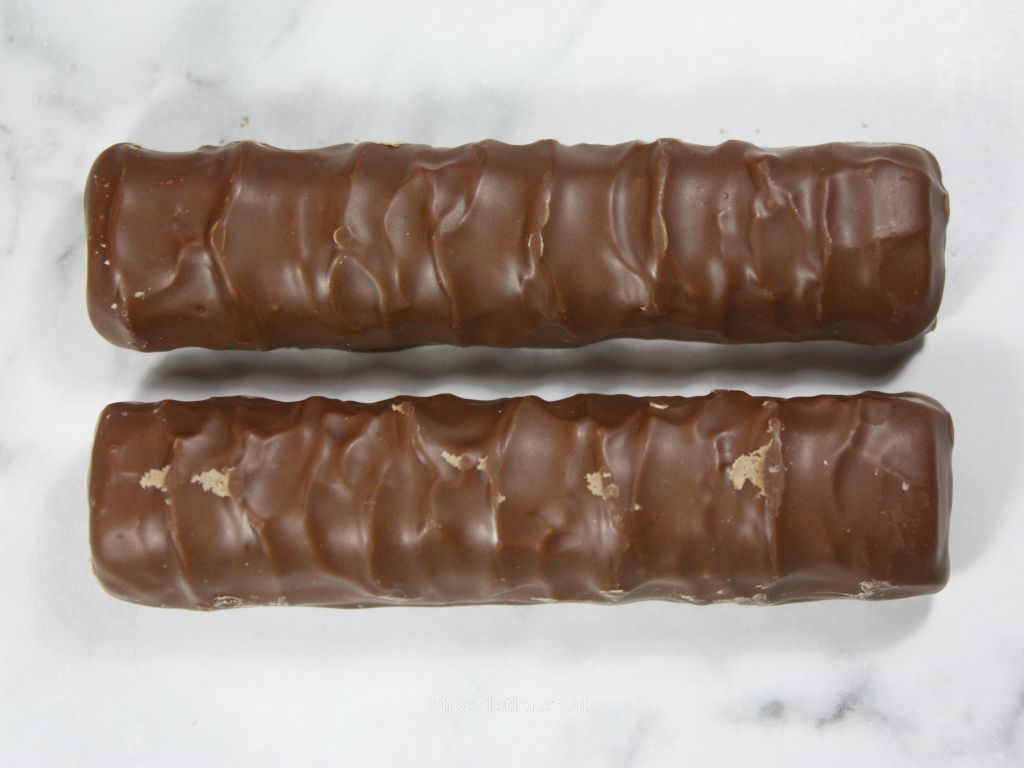 Two bars of Twix Winter Spice