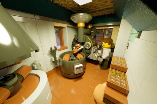 LEGO Ideas The Chocolate House - Roasting The Cocoa Beans