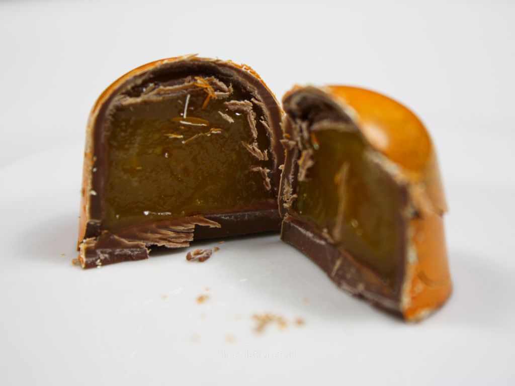 Inside The Chocolate Society Mango & Passion Fruit Caramel
