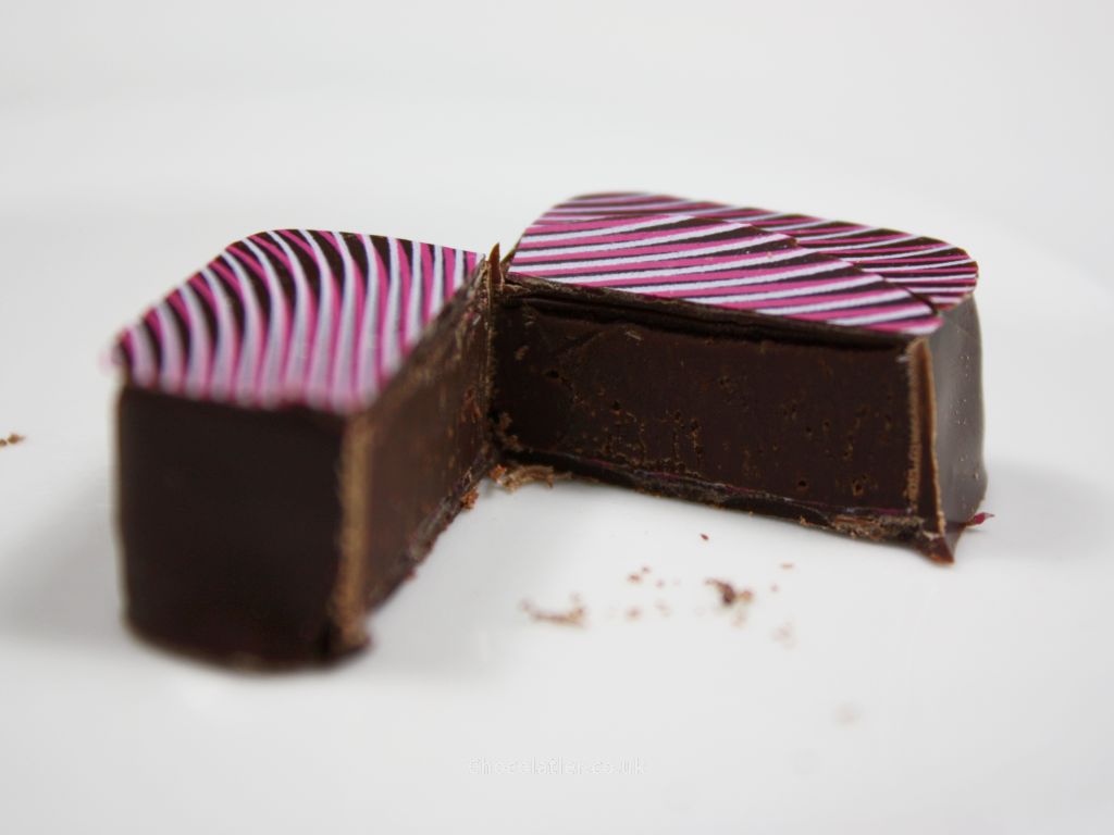 Inside The Chocolate Society Raspberry & Lime Ganache