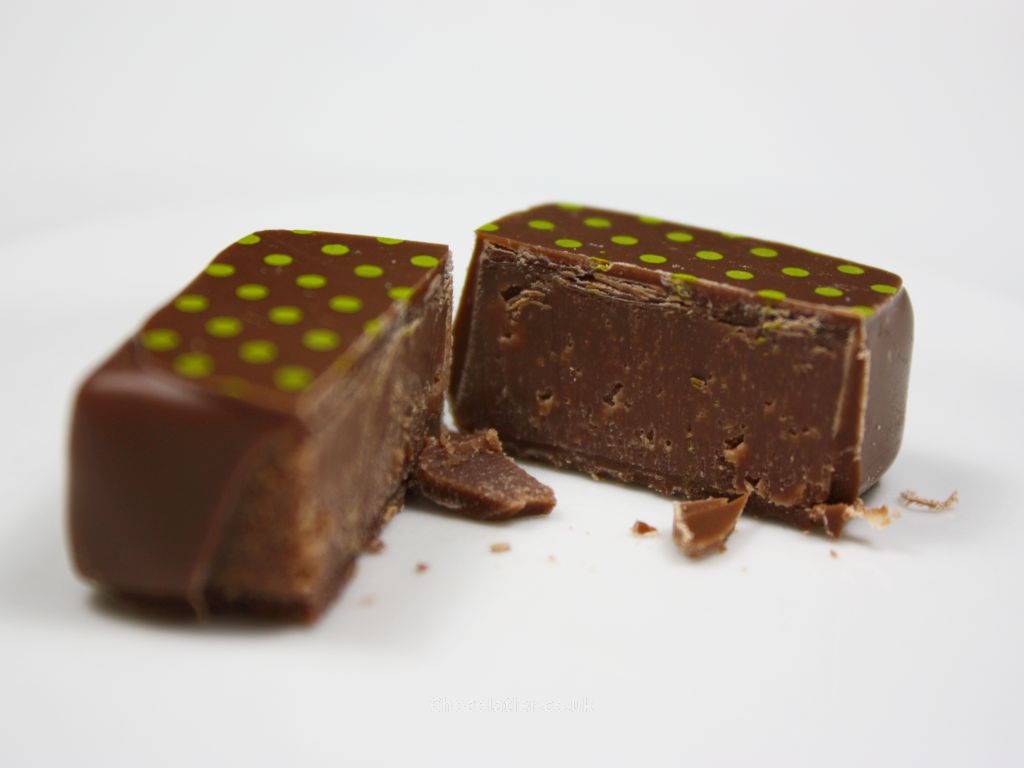 Inside the The Chocolate Society Yuzu Ganache
