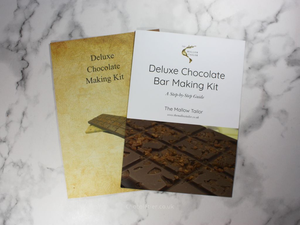 The Mallow Tailor Deluxe Chocolate Bar Making Kit Instruction