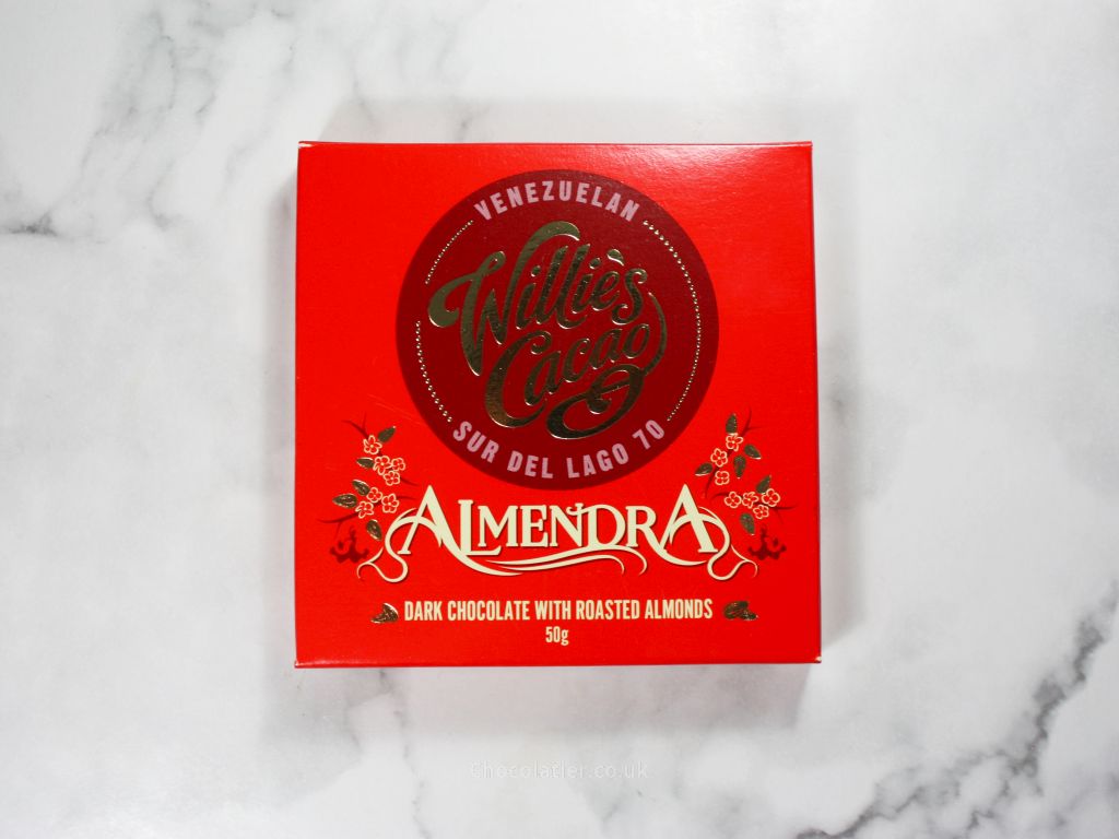 Willie's Cacao Almendra Dark Chocolate with Roasted Almonds Review