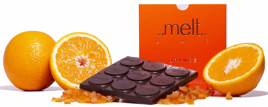Melt Orange Dark Chocolate Bar